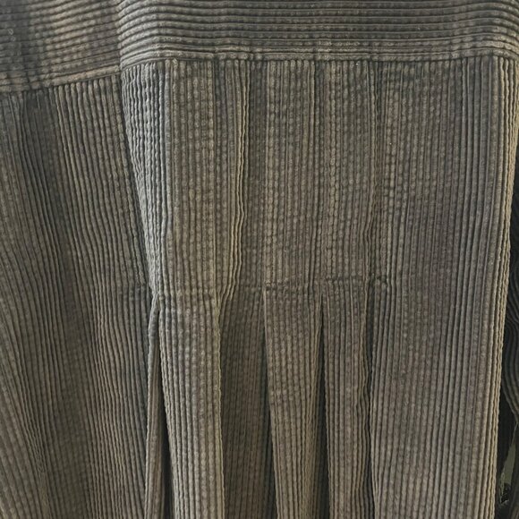 J Jill Women Dark Gray Corduroy Coat Jacket XL Field Cottagecore Whimsigoth Boho - Picture 8 of 11